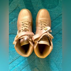 Fila Rose Gold High Top Sneakers